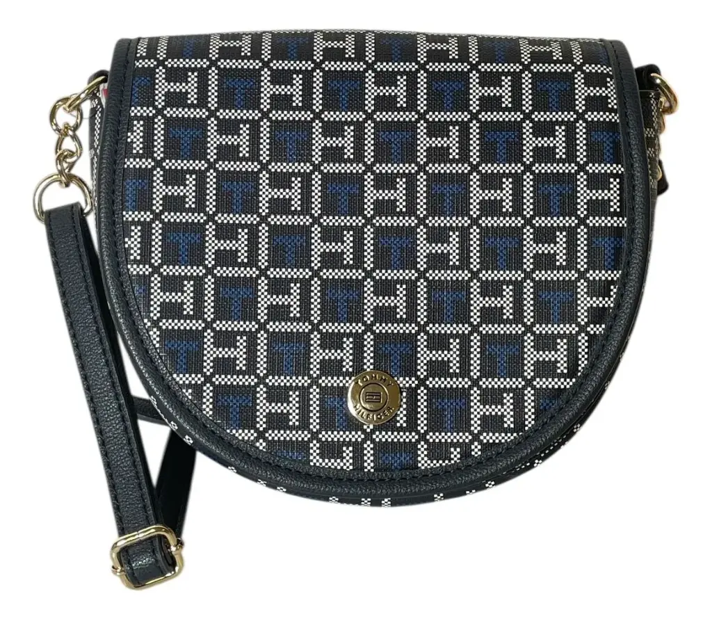 CROSSBODY TOMMY HILFIGER XW03702 MONOGRAMA AZUL
