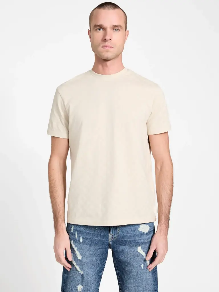 Polo texturizado beige Guess X50PO3KCU50