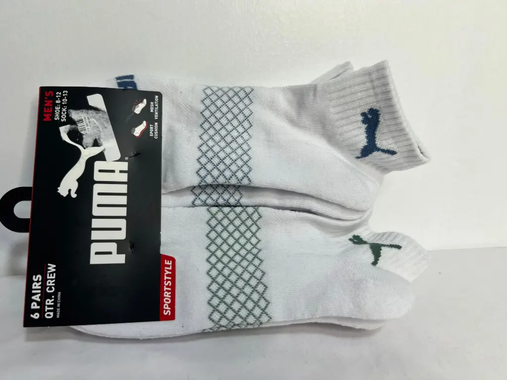 Medias pack x6 blancas Puma