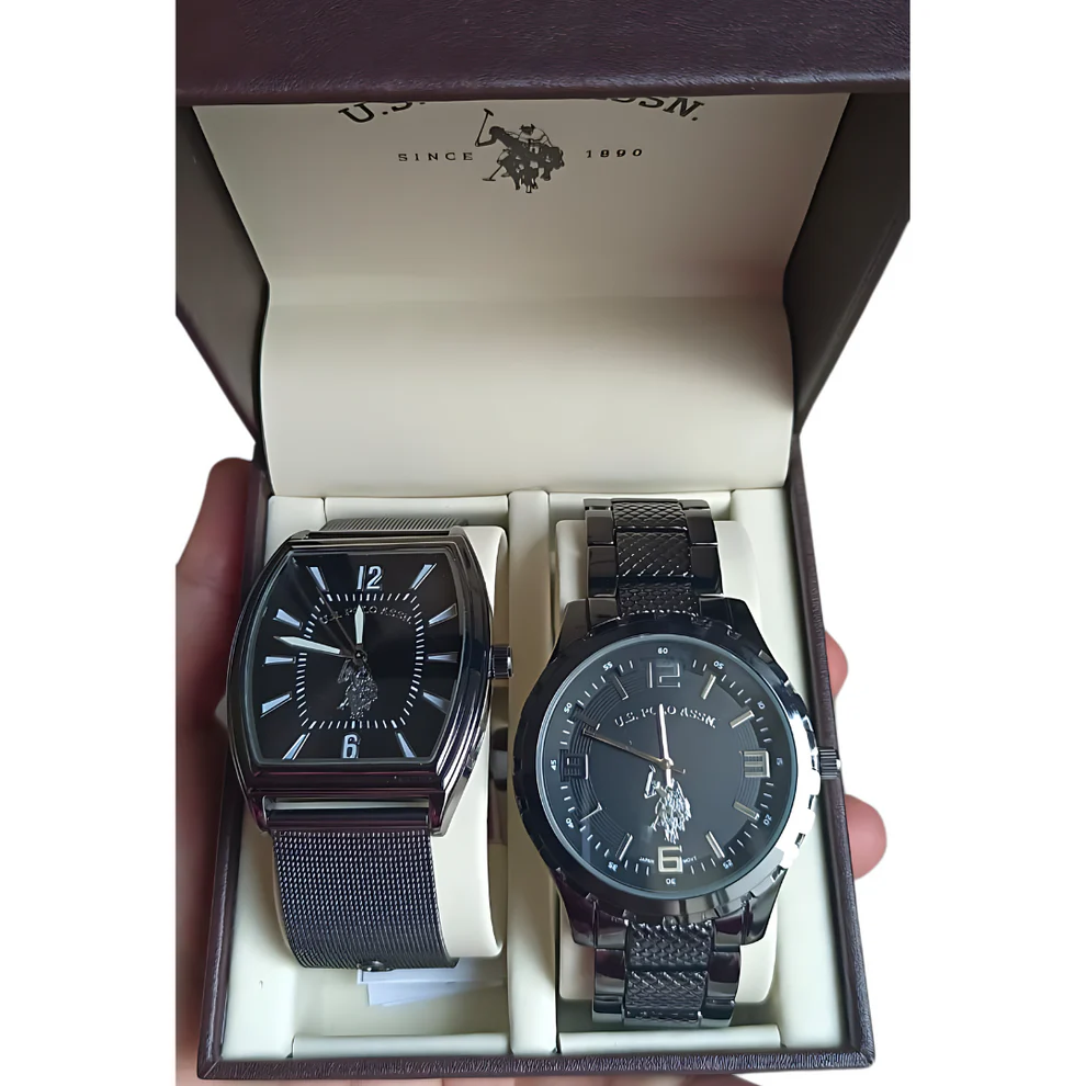 Reloj pack x2 US Polo Assn negro 