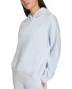 Sudadera con capucha de forro polar con logotipo celeste bb Calvin Klein