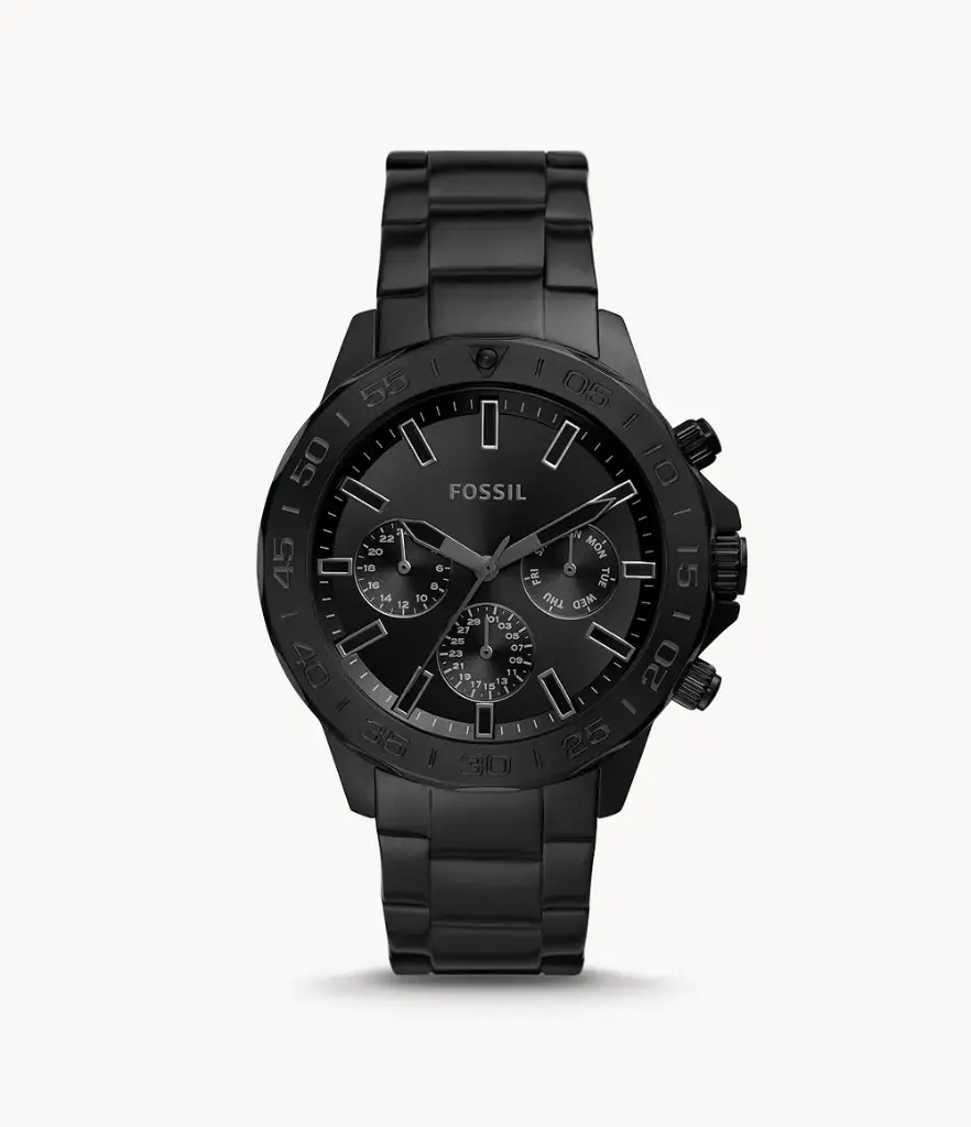 Reloj Fossil Bannon Multifunción Acero Inox. Negro BQ2587