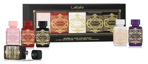 Lattafa Perfumes Badee Al Oud Collection Eau De Parfum Gift Set – 5x5ml
