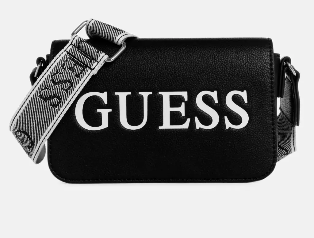 Crossbody Rosse Negro con logo Guess PE957671