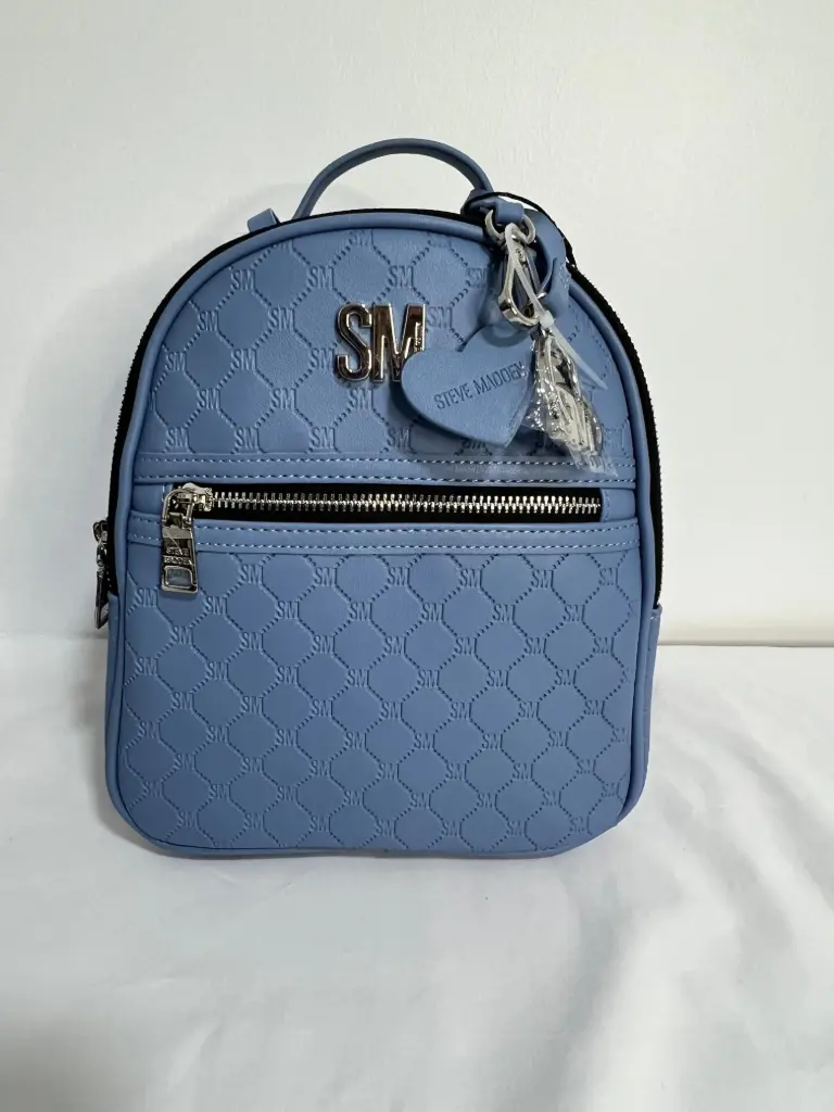 Mochila Steve Madden Monograma Windward Blue BBLOGOCM