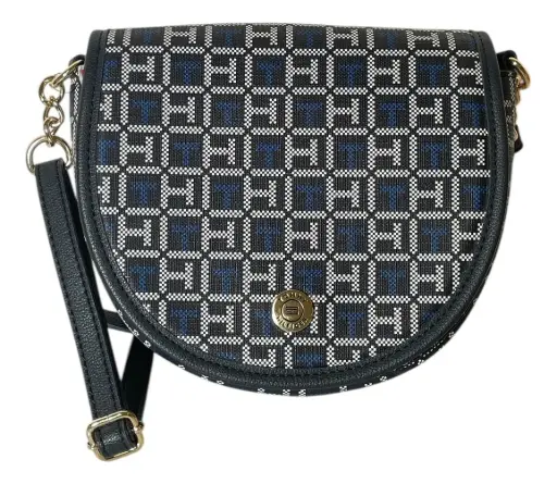 CROSSBODY TOMMY HILFIGER XW03702 MONOGRAMA AZUL