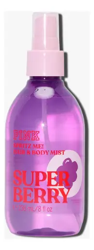 Bruma para cabello y cuerpo Victoria's Secret Pink Super Berry de 236 ml
