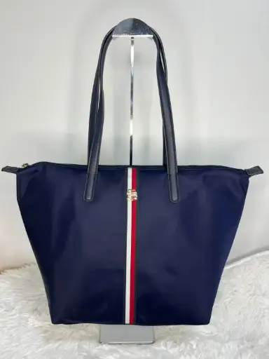 Cartera Tommy Hilfiger Azul Tela Mojada