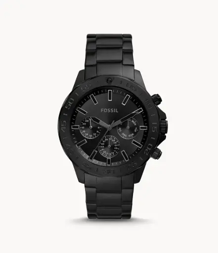 Reloj Fossil Bannon Multifunción Acero Inox. Negro BQ2587