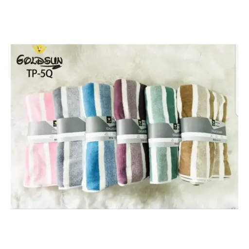 TOALLA GOLDSUN TP-5Q RAYADA 90x160 cm MICROFIBRA