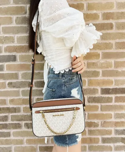 Crossbody Jet Michael Kors Monograma Vainilla 35S1GTTC9B