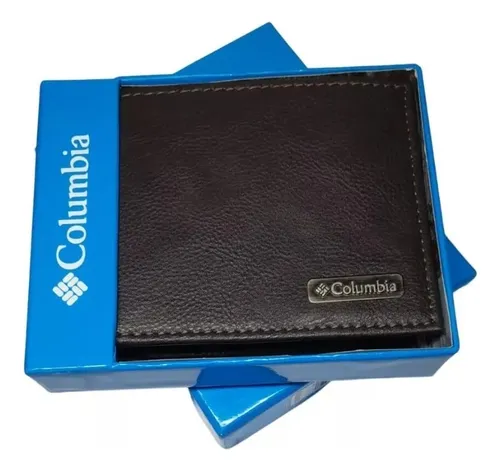 BILLETERA COLUMBIA CUERO NEGRO